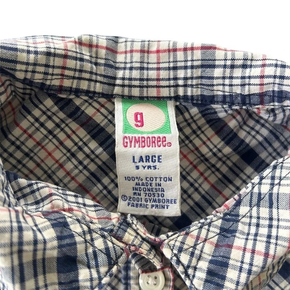 Gymboree Girls Size 5 Plaid Knee Length Summer Dress Multicolor